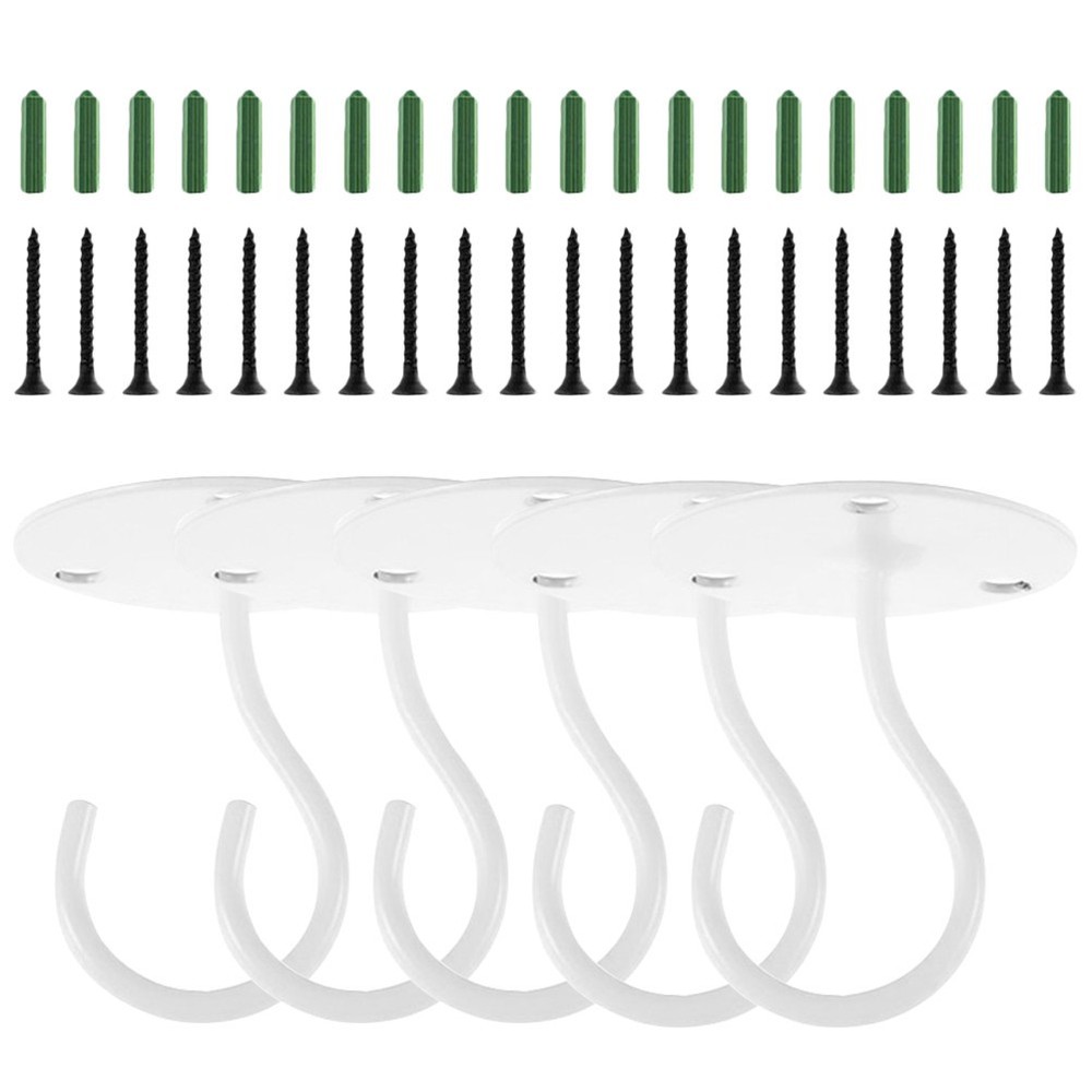 5 Pcs Iron Ceiling Hooks Durable Wall Fixing Hooks for Garage Garden Storage
