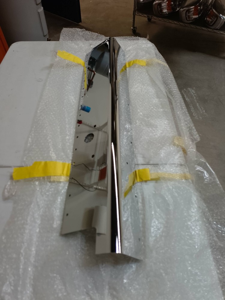 CHROME PLATED STEEL - Peterbilt 379 Extended, Left Grille Shell