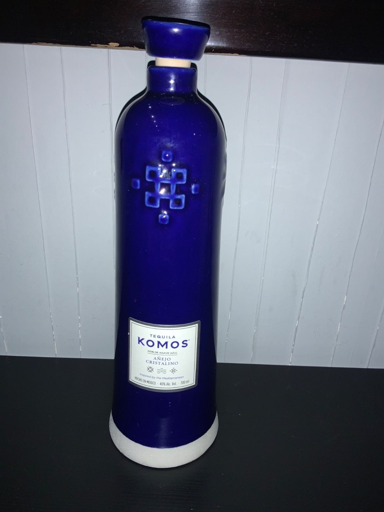 Komos anejo tequila empty bottle 700 ml