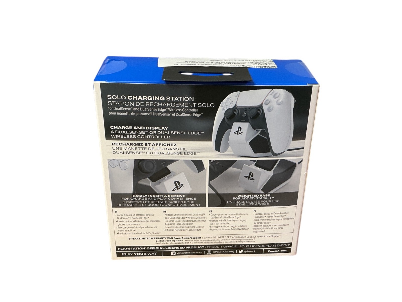 PowerA Solo Charging Station for PS5 DualSense / DualSense Edge Official License