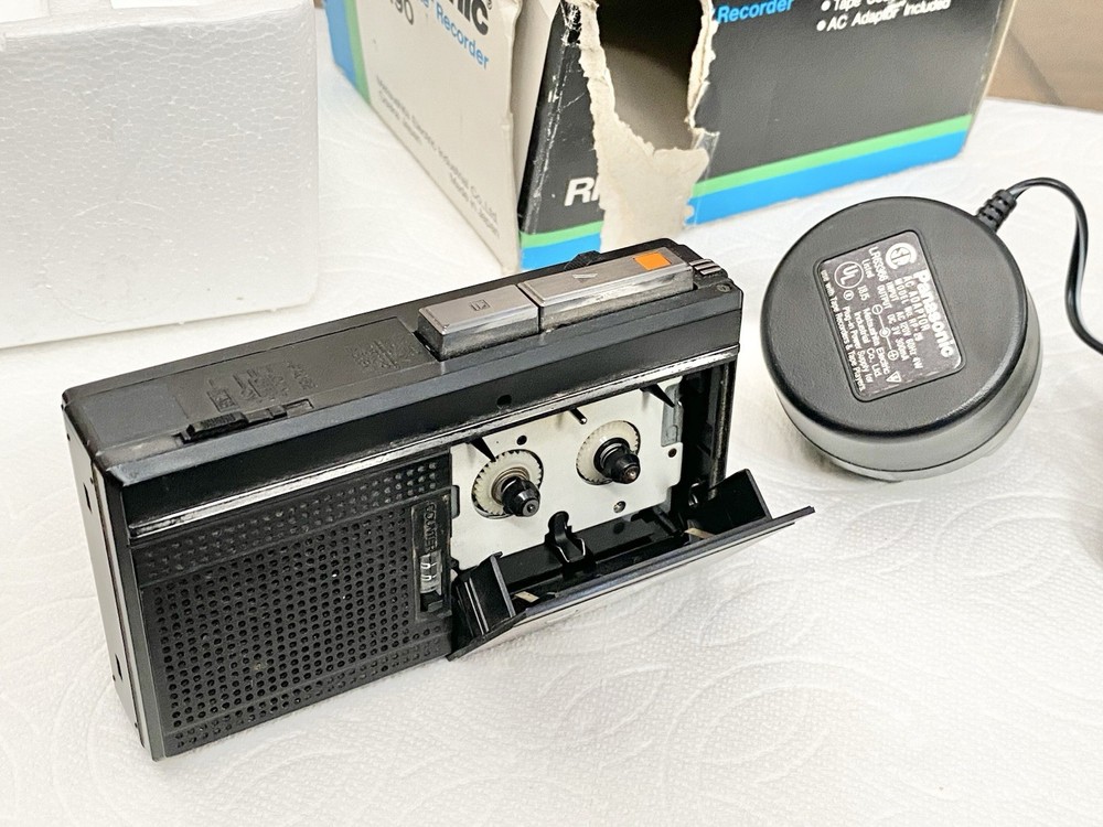 Panasonic RN-190 Microcassette Recorder, AC Adaptor. UNTESTED, Unknown Condition