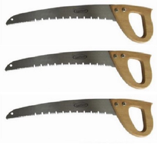 Green Thumb GT4348 Medium Duty Curved Branch Pruning Saws - 3 Pack
