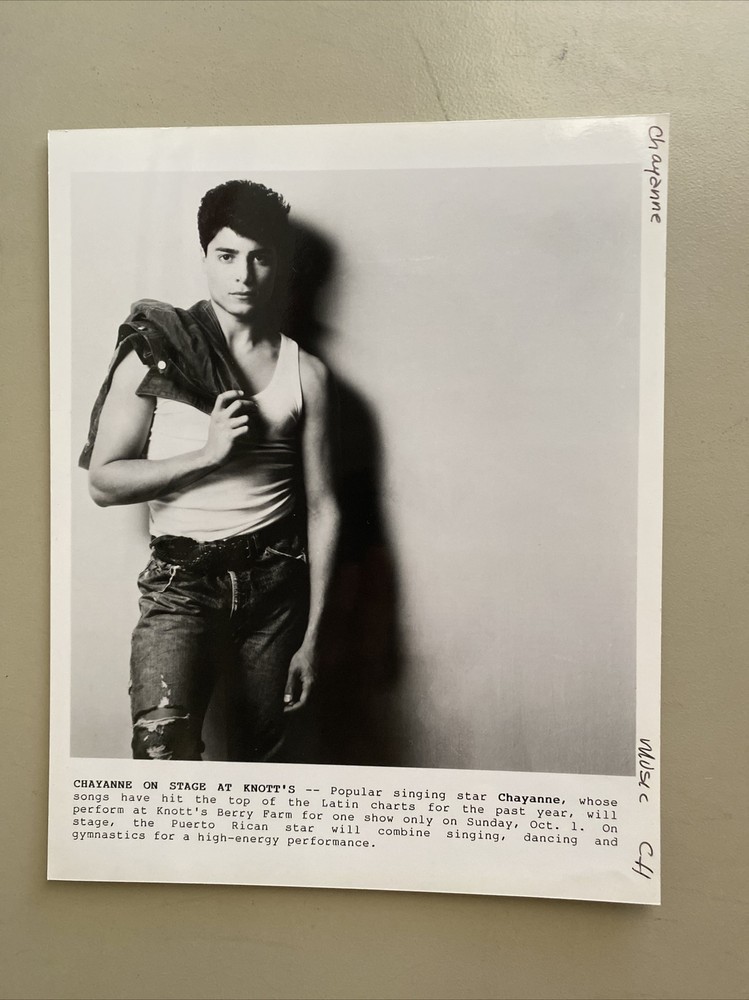 Chayanne Press Photo 8x10”.