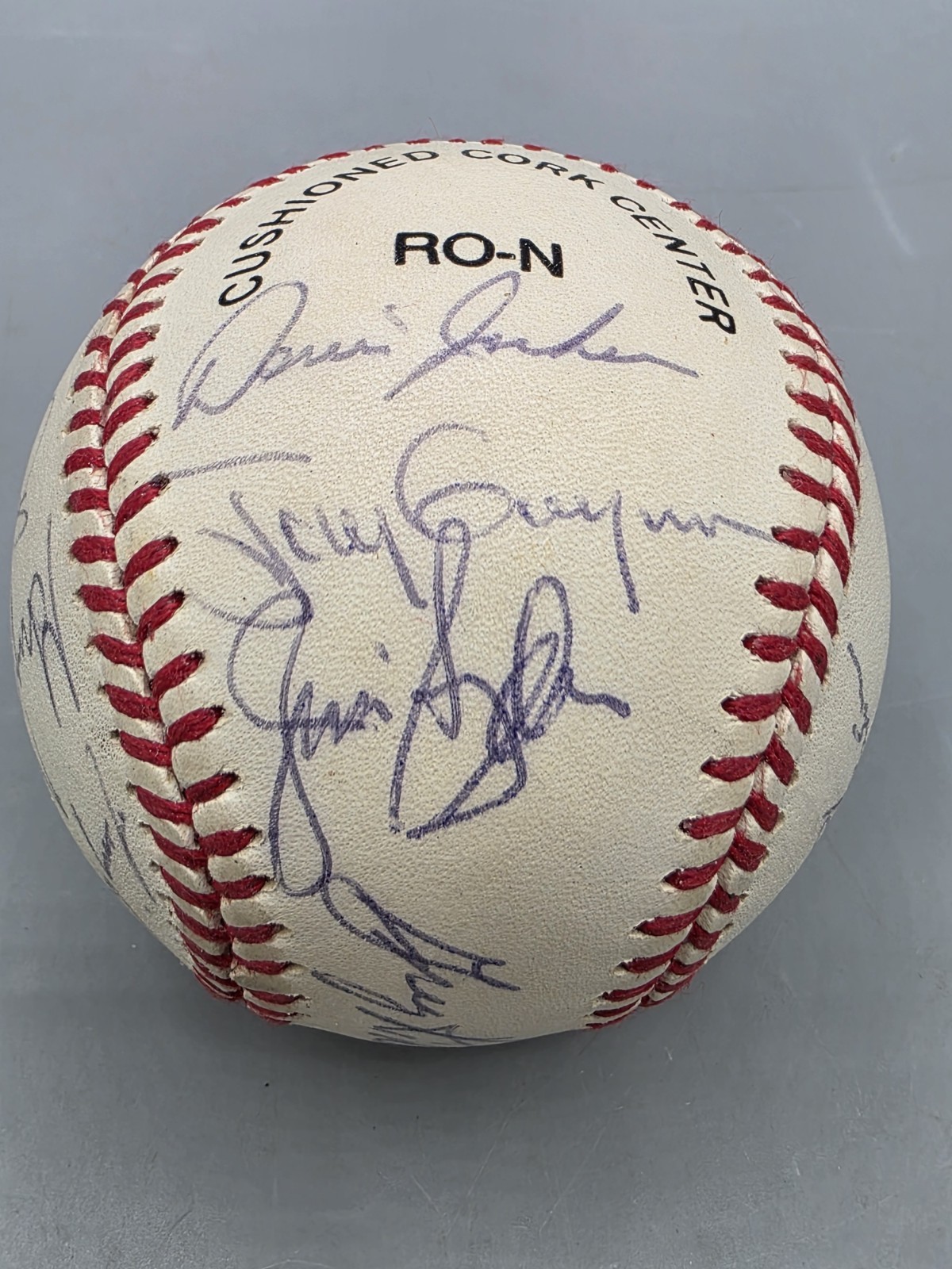 1991 San Diego Padres Team Autographed Baseball - 12 Signatures - Tony Gwynn