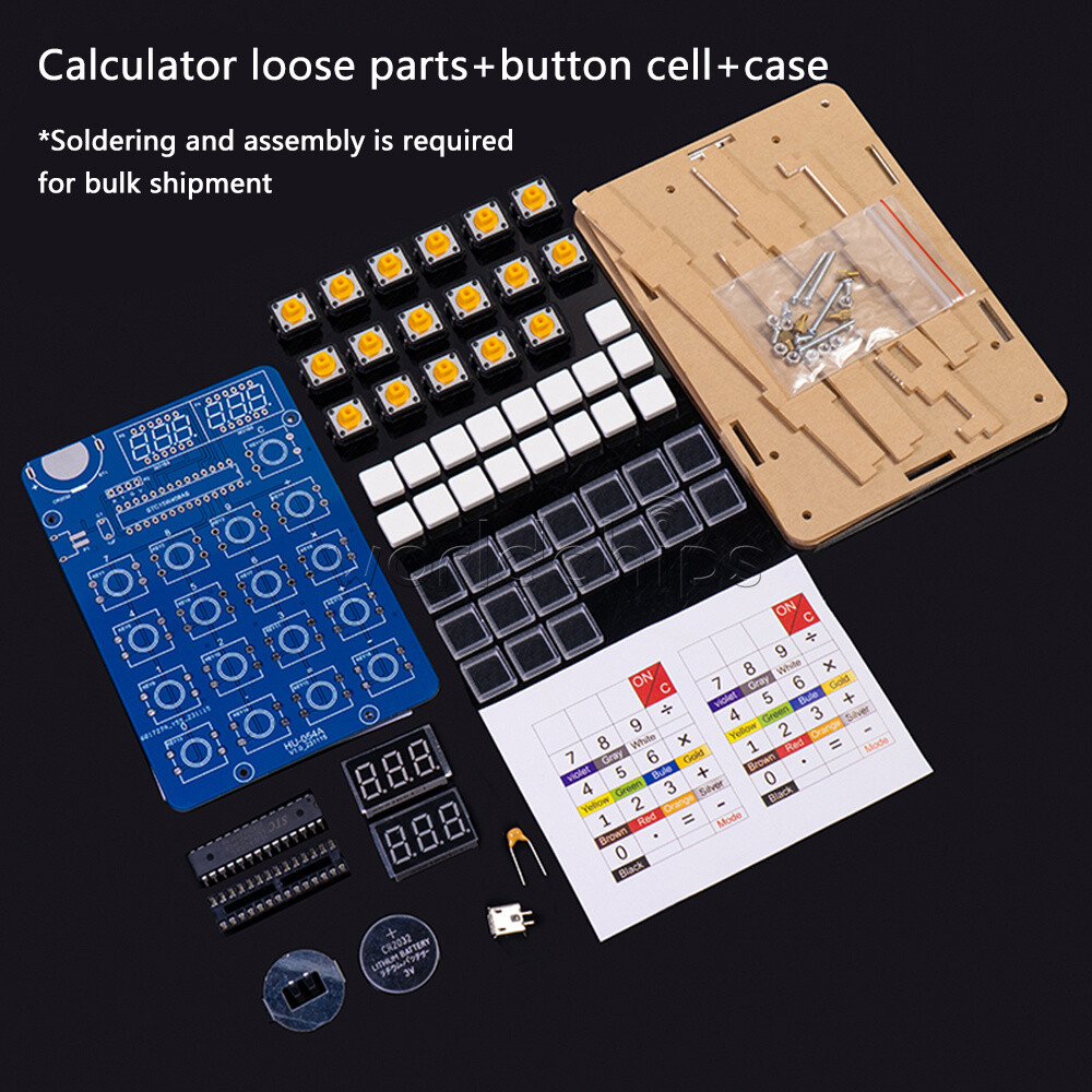 DIY Calculator Electronic Production Kit 51 Microcontroller Welding Exercise New