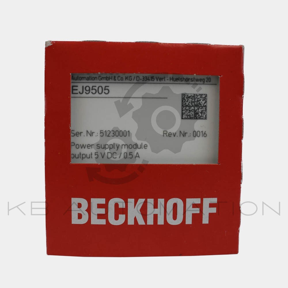 Beckhoff Automation EJ9505 EtherCAT plug-in module, power supply, 5VDC, 0.5A