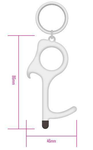 2 PACK Touchless Door Opener Tool -Clean Key Retractable Tool