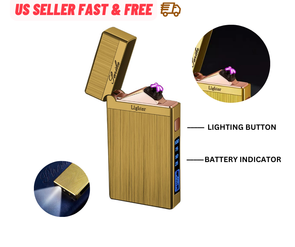 Electric Lighter Dual Arc Plasma USB Rechargeable 2020