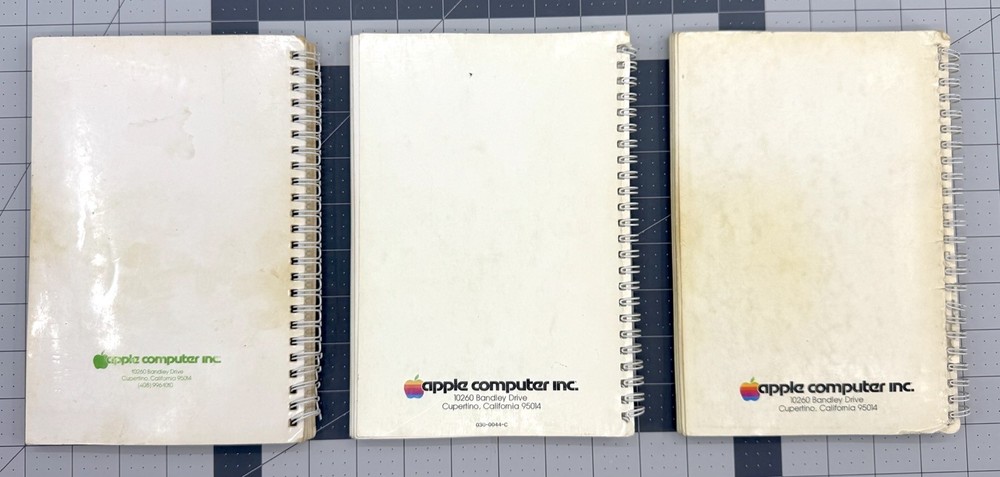 Lot of 3 Apple II BASIC Programming Manuals Applesoft Integer BASIC