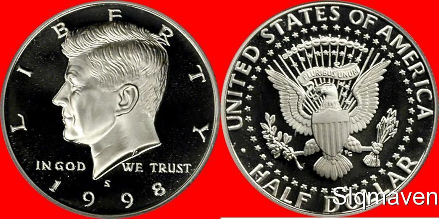 1998 S Clad Kennedy Half Dollar Gem Proof
