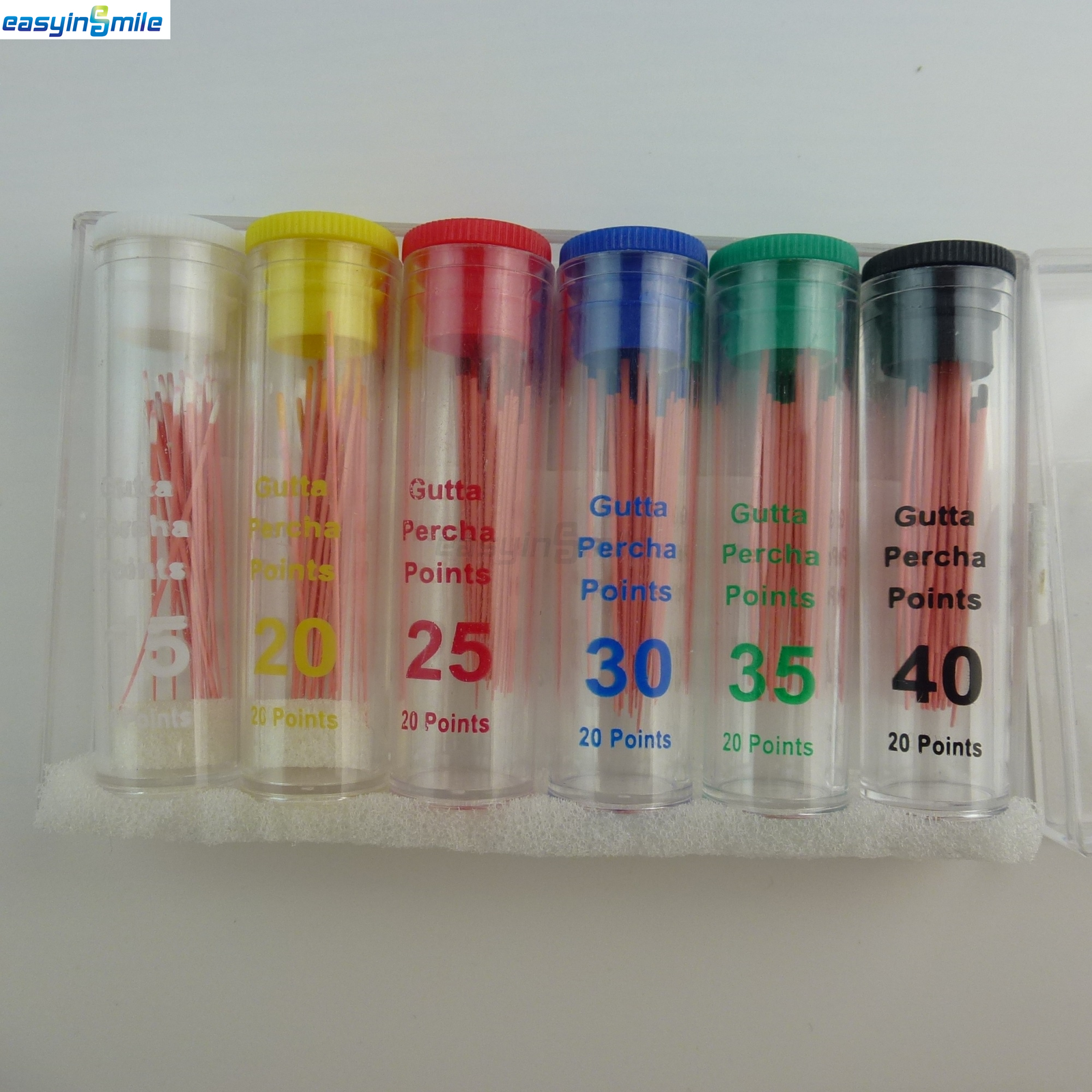 60/120pcs Dental Gutta Percha Points Full Taper 0.02/0.04/0.06 Size 15-40 45-80