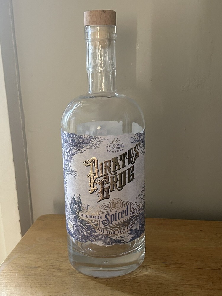 Empty Rum Bottle Pirates Grog