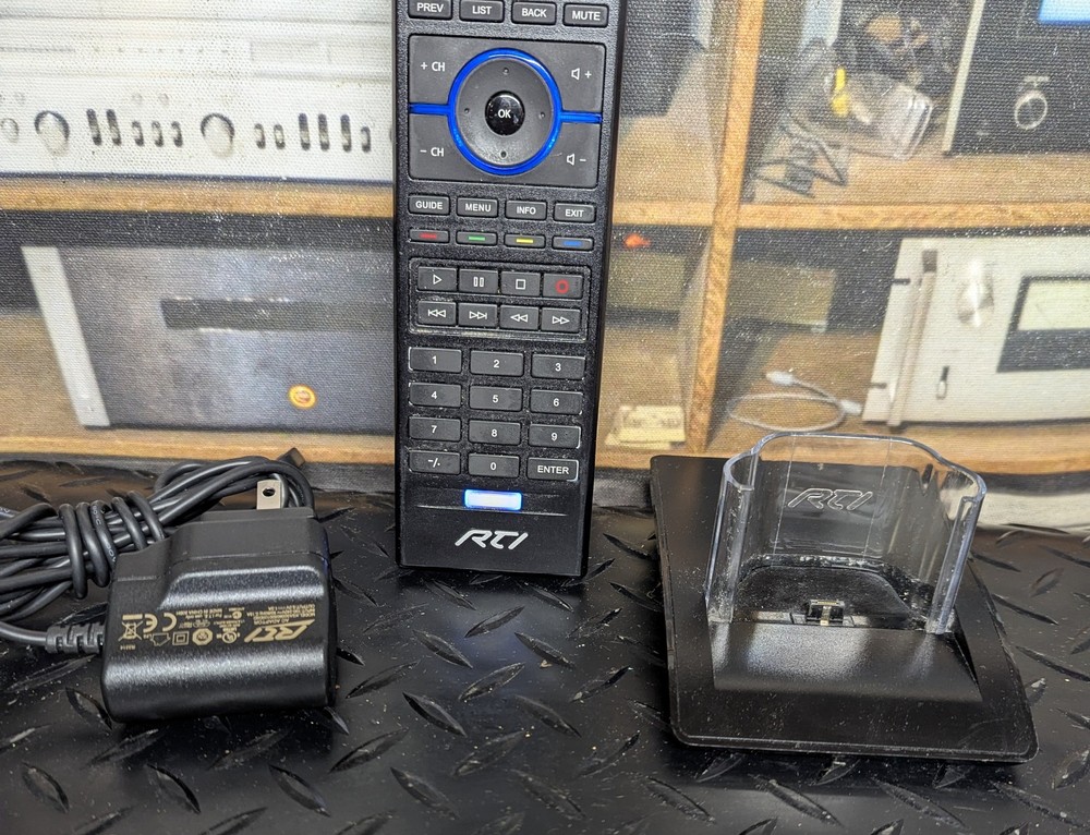 RTI T2X programmable remote control with charging base and power supply