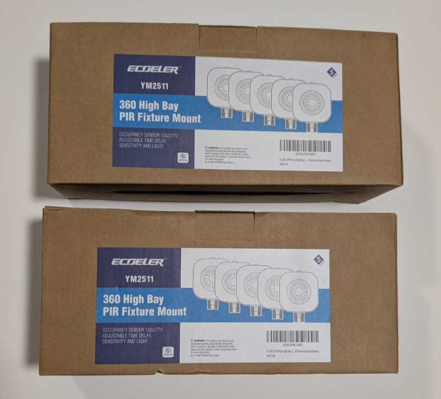 ECOELER Ceiling Occupancy Motion Sensor Switch [Pack of 10]