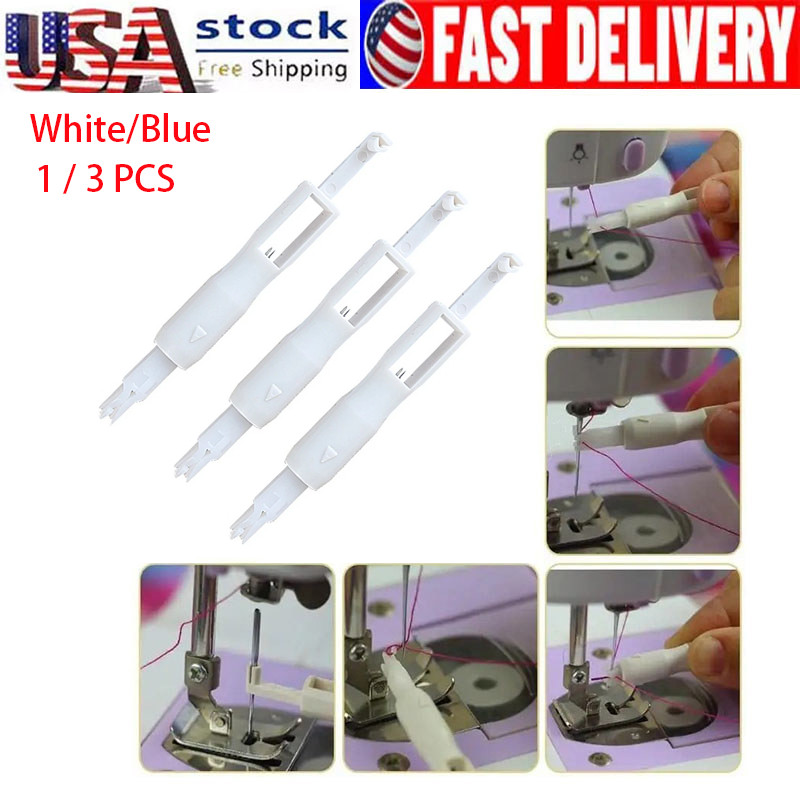 1/3Pcs Automatic Needle Threader Sewing Machine Inserter Elder Threading Tool
