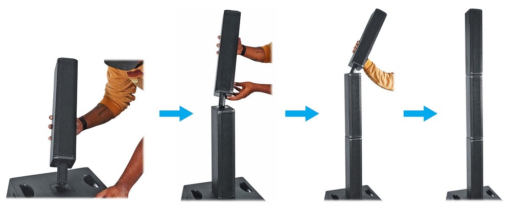 DJ Package w/2) TITAN ARRAY SYSTEM V2 Wireless Link Array Speakers+Facade+Lights