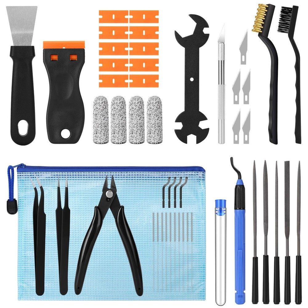 48PCS 3D Printer Tools, 3D Printer Tool Kit for 3D Printing Removing, Cleanin...