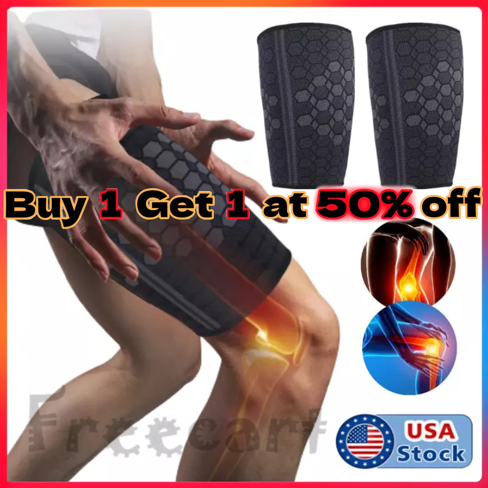 Compression Thigh Hamstring Support Sleeve Brace Sport Upper Leg Pain Relief Gym