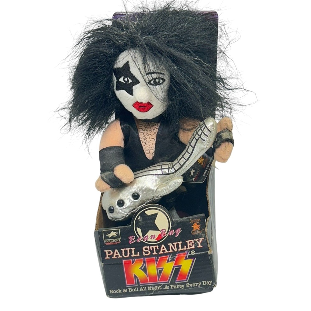 Vintage 1998 Kiss Paul Stanley Bean Bag Doll by Highlight Entertainment Products