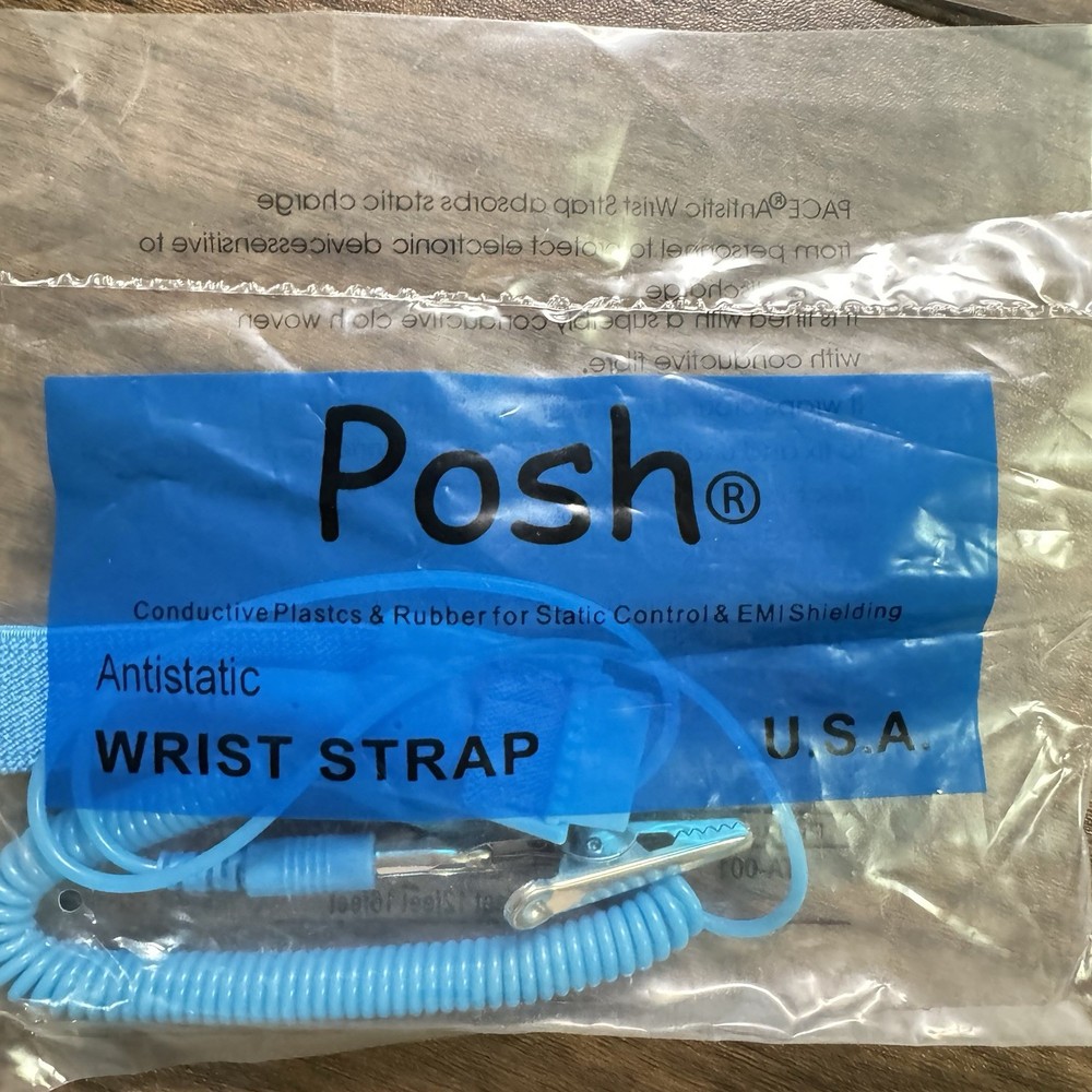 ESD Anti-Static Wrist Strap Components with Grounding Wire 4-Pack