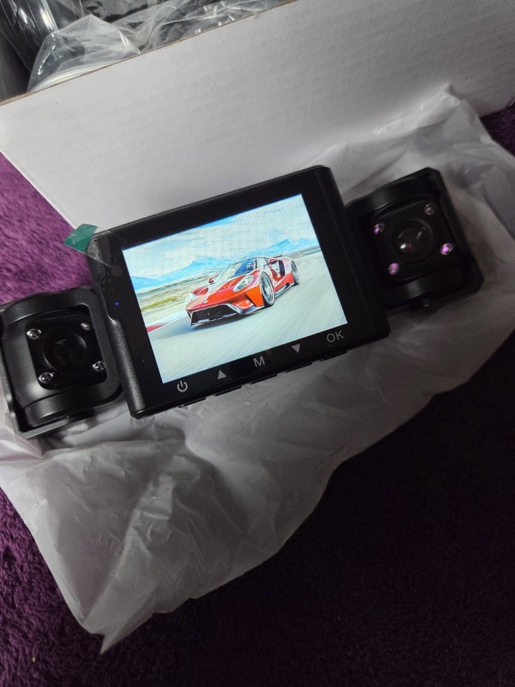 Quad Camera Compact Design Smaller Size Front+Left+Right+Rear Box Damage