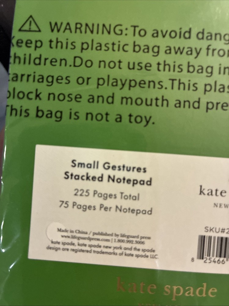 Kate Spade New York Stacked Notepad Assorted Sizes Different Quotes New
