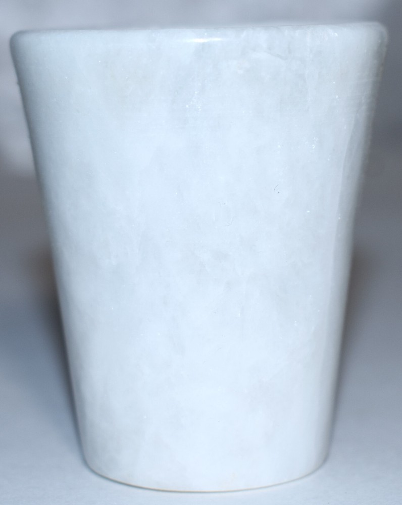 White Marble Shot Glass 2.33"/124 Grams