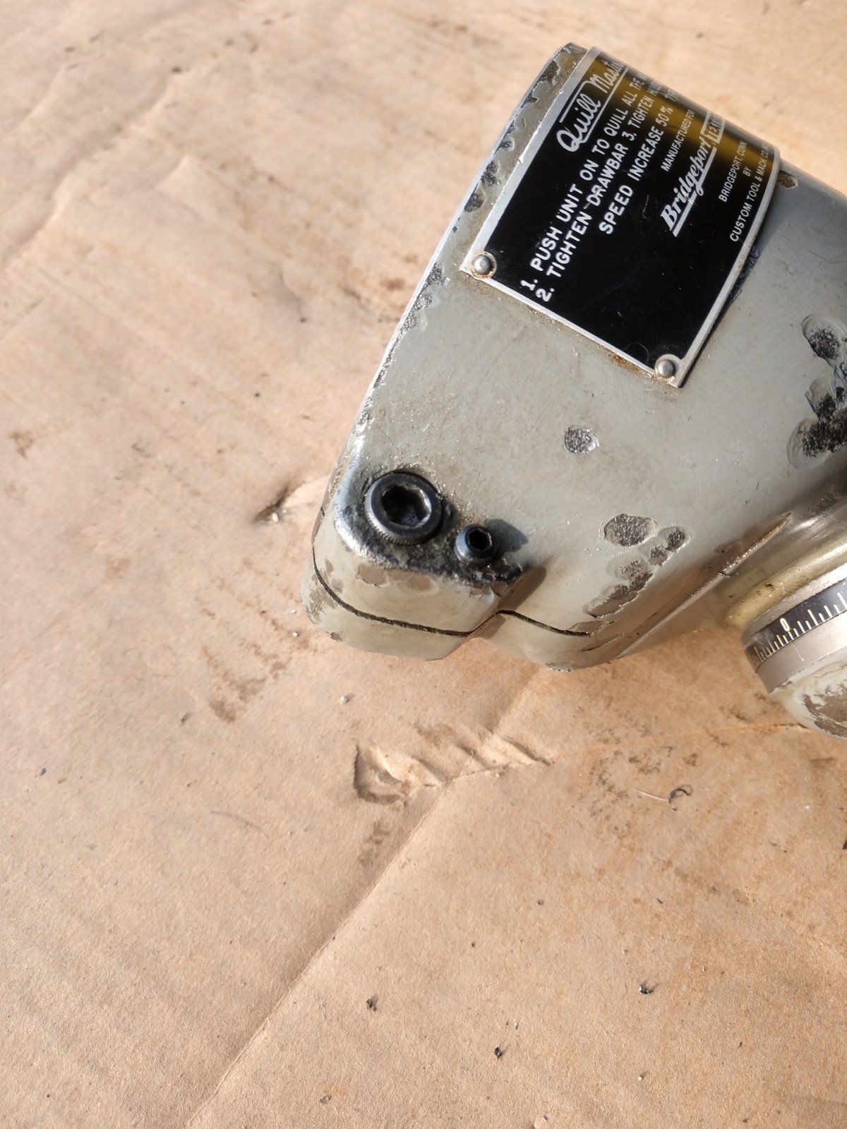 BRIDGEPORT QUILL MASTER ATTACHMENT TYPE JA