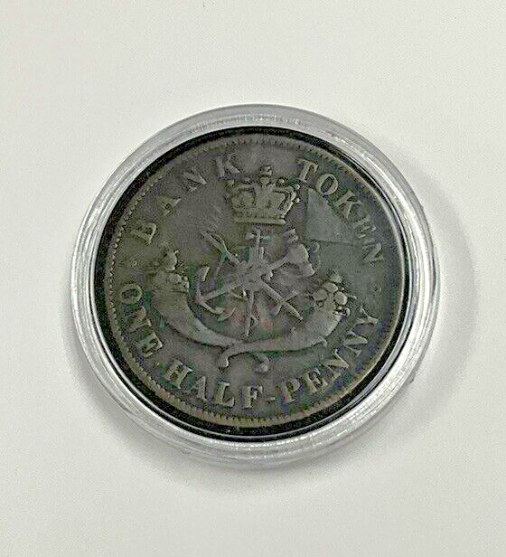 1852 Upper Canada Half Penny Token