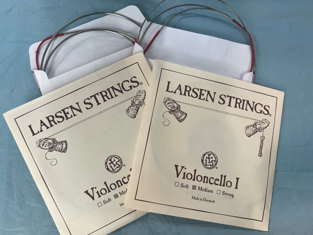 Cello Strings Set 4/4 Spirocore Chrome G,C -Larsen A,D Medium