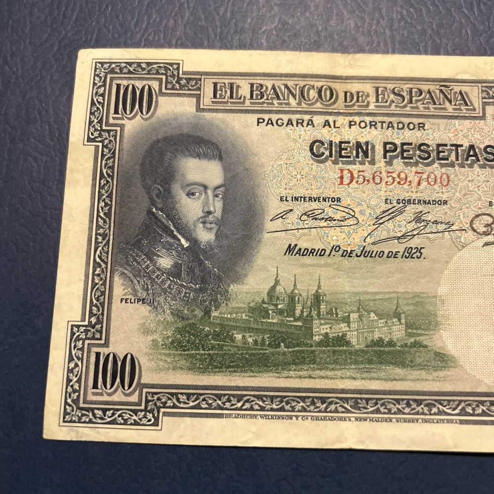 Spain- 100 Pesetas-1925