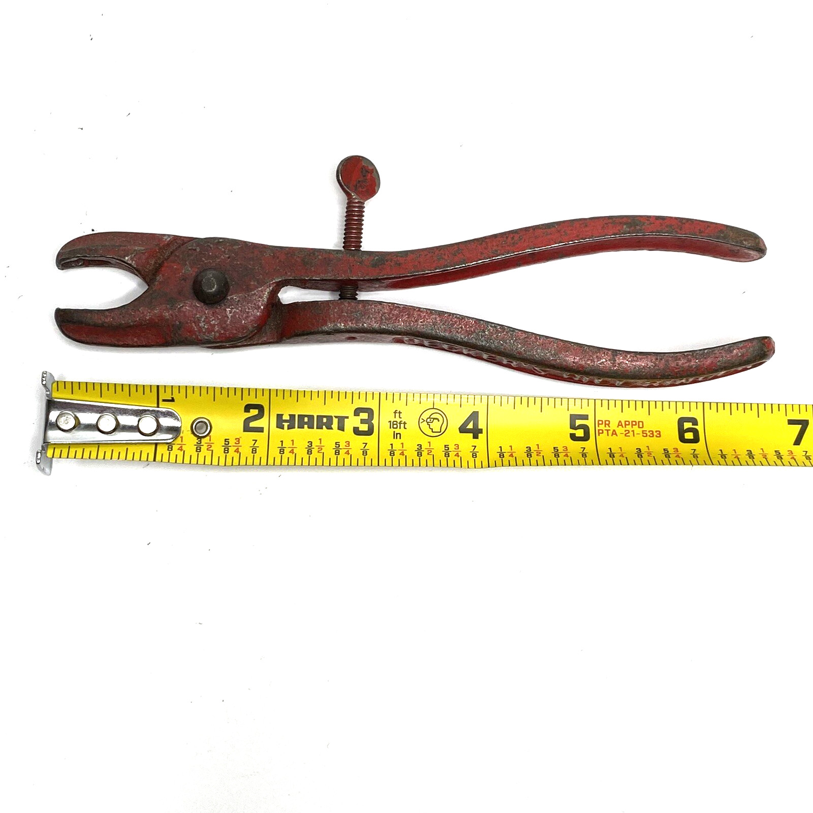 Vintage Decker’s Hill Hog Ring Ringer Pliers Red