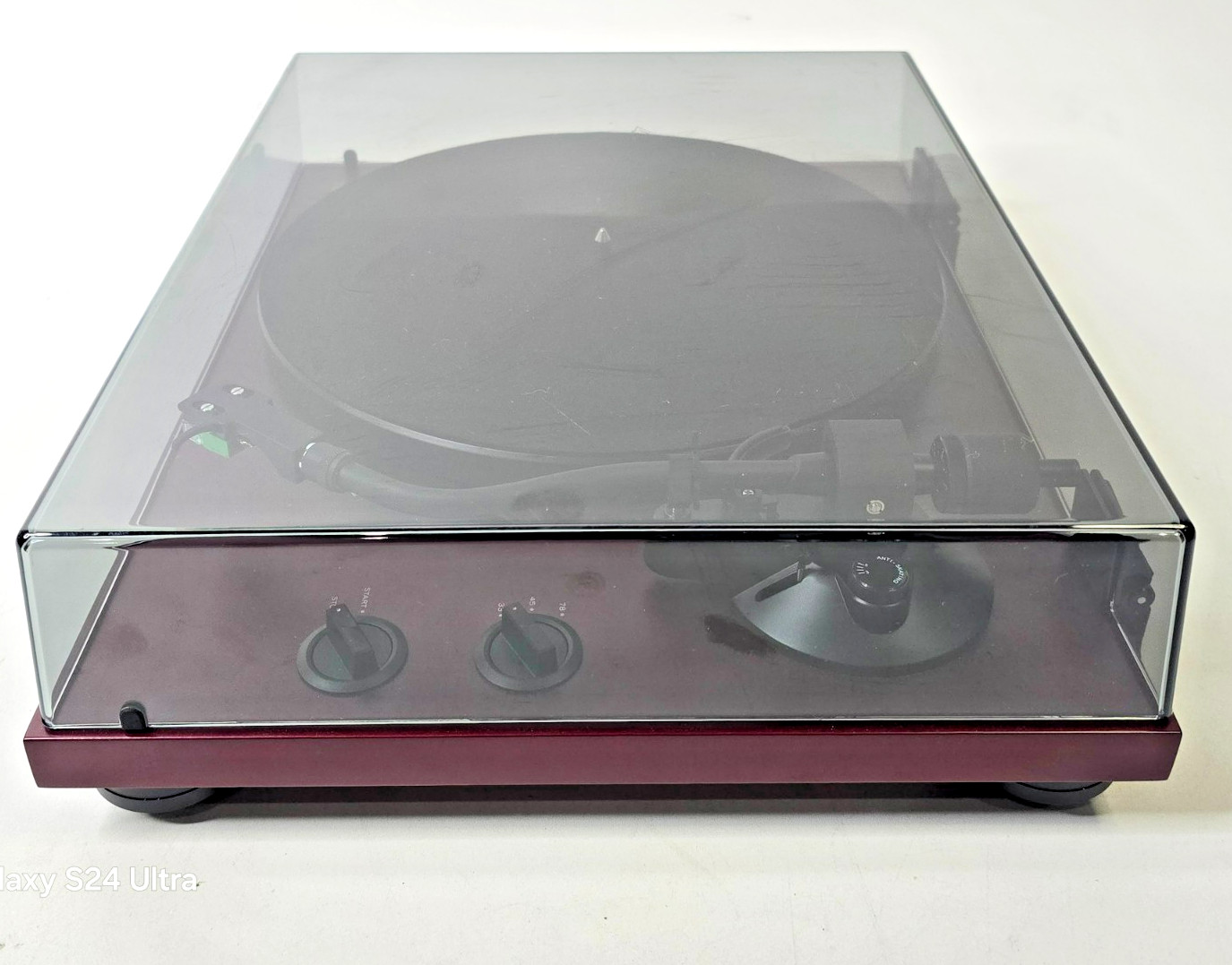 TEAC TN-400S Analog USB Turntable Record Player Cherry Red