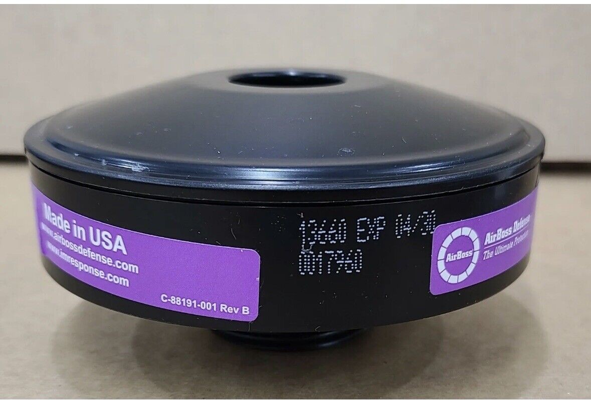 100x NEW AirBoss FlexAir 40mm HE2 Respirator gas Filter Cartridge Niosh FreeShip