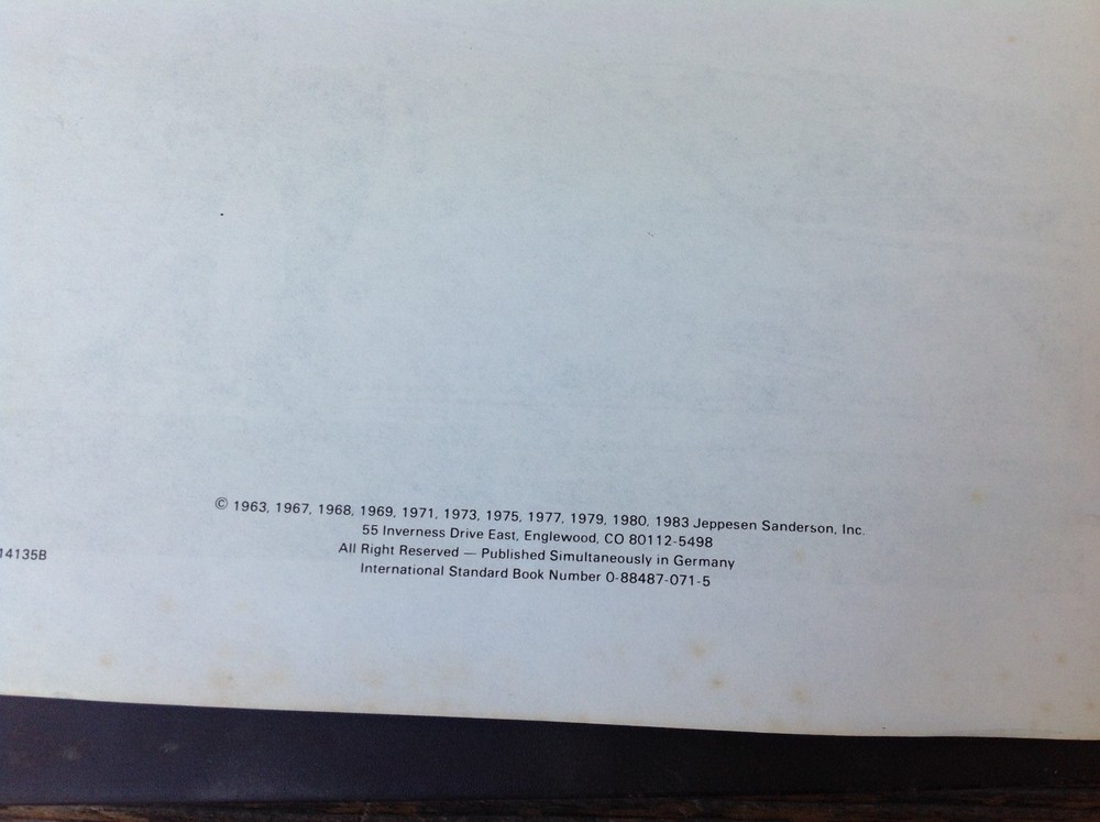 Jeppesen Mach 1 Private Pilot Course - 1983