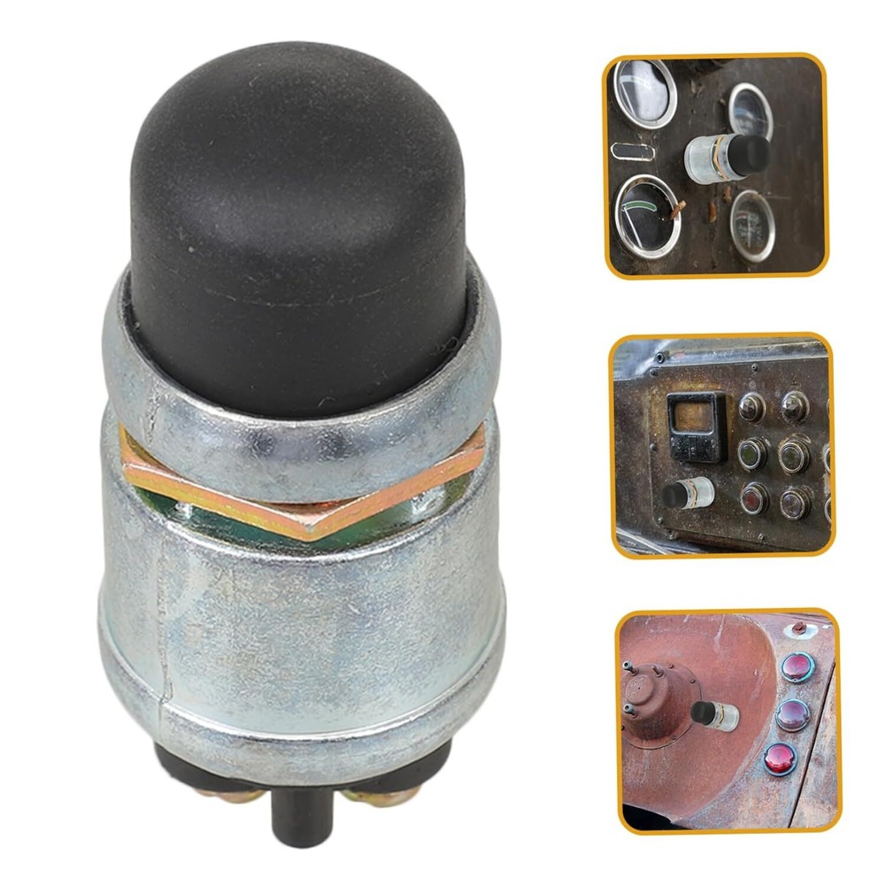 12 Volt DC Heavy-Duty Momentary Push-Button 50 Amp Starter Switch