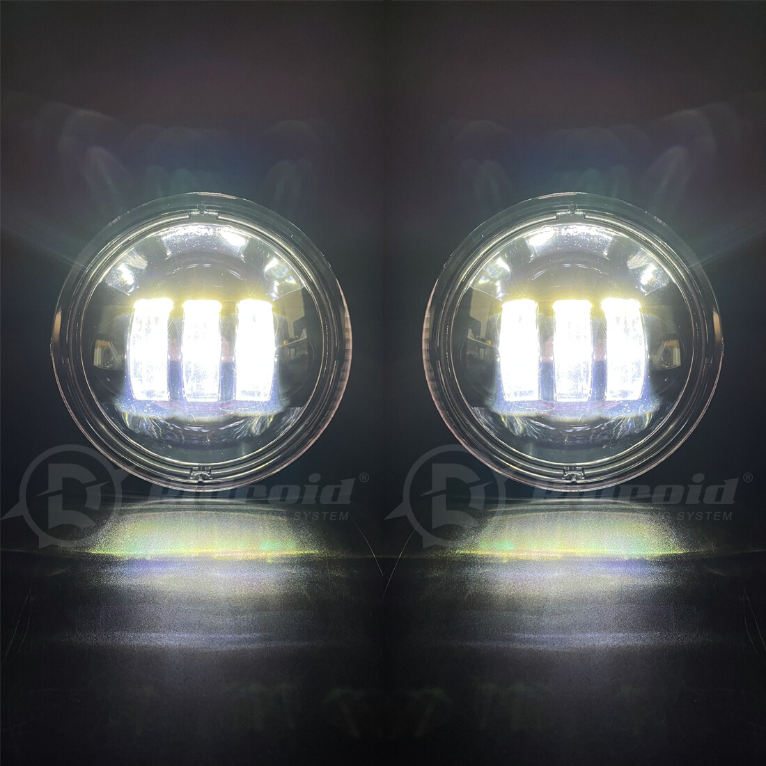 For Harley Ultra Classic Electra Glide FLHTCU 7" LED Headlight Fog Passing Lamp