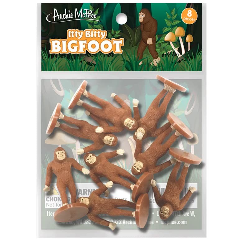 Archie McPhee Itty Bitty Bigfoot 8 Pack