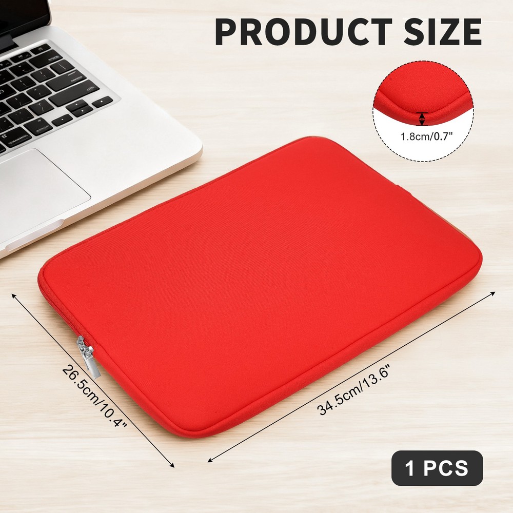 Laptop Case Shockproof Computer Sleeve for 13" Lenovo Notebook Red