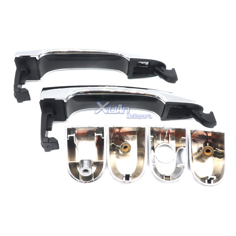 For 2011-15 Kia Sorento Chrome Outside Door Handle Left+Right Front Rear Driver