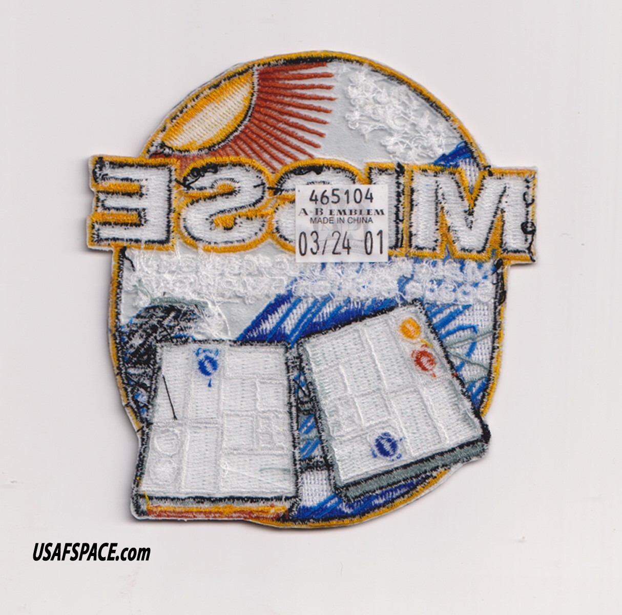 Authentic MISSE- NASA SPACEX ISS Mission- A-B Emblem SPACE PATCH
