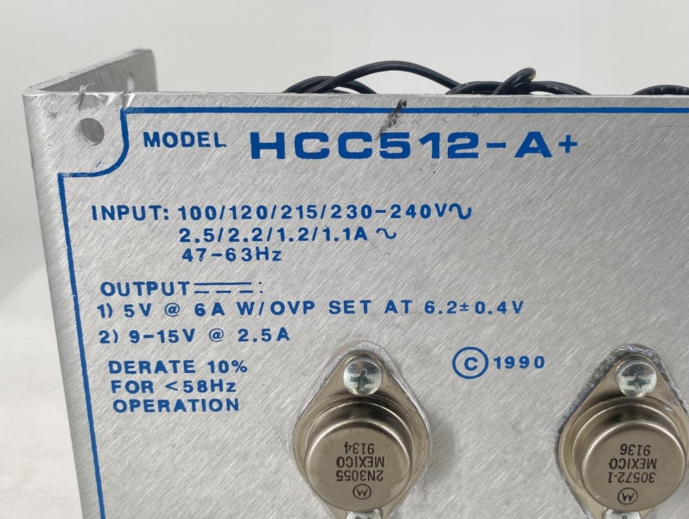 CONDOR HCC512-A+ 5V 6AMP DC POWER SUPPLY