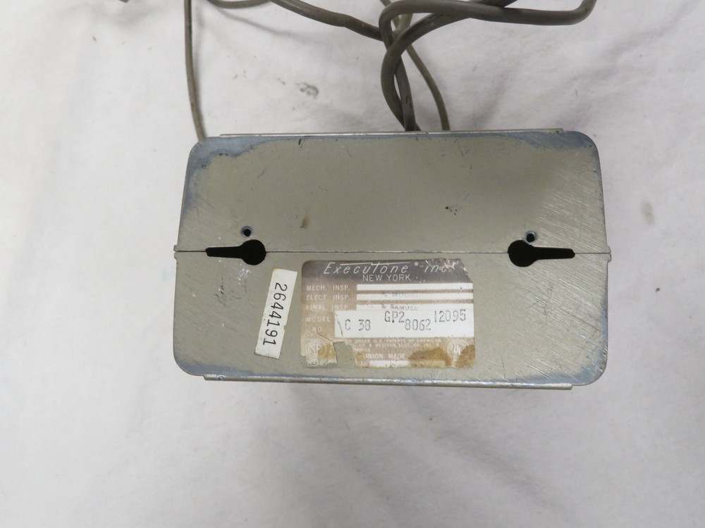 Vintage Executone Talkback Model C-38 Intercom Speaker Retro Untested