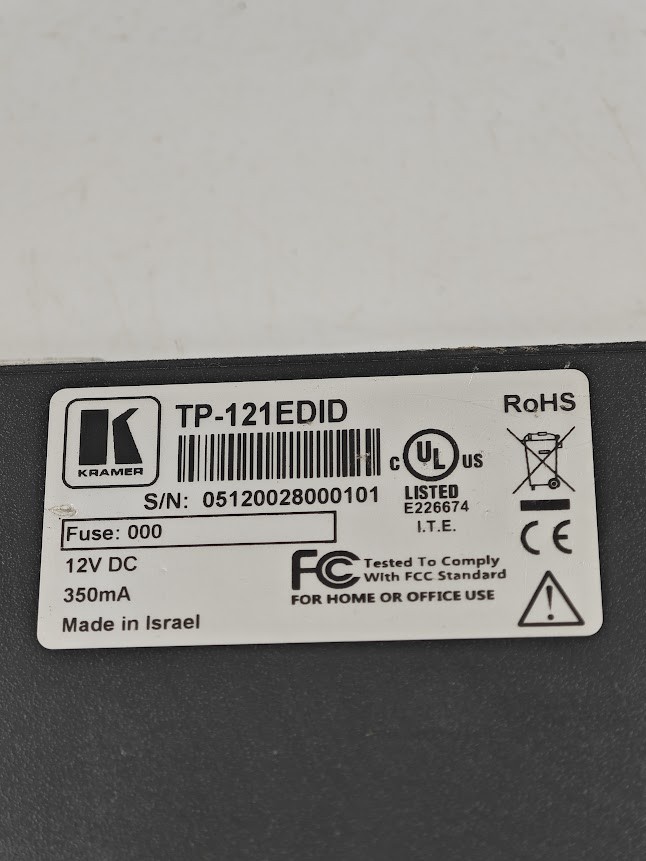 Kramer TP-121EDID XGA Audio Line Transmitter - Not Working