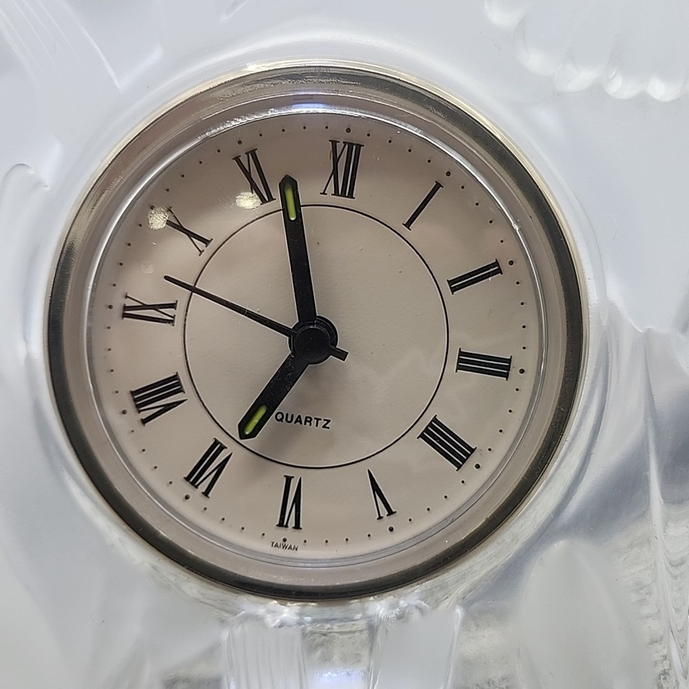 Glass Flowers Shelf Clock Quartz [120]