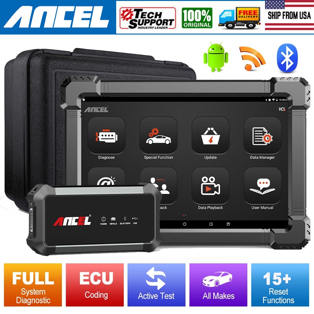 ANCEL X7 Full System Bidirectional OBD2 Scanner Car Diagnostic Tool ECU Coding