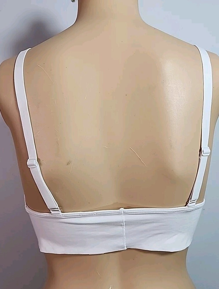 Nwt SPANX Cotton Comfort Bralette Size M White