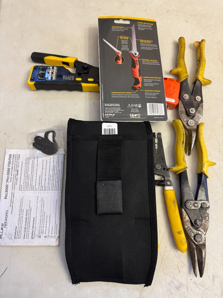 fluke networks pro3000 Klein WISS M3 Hand Tools 7 Pc Mixed Bundle Set