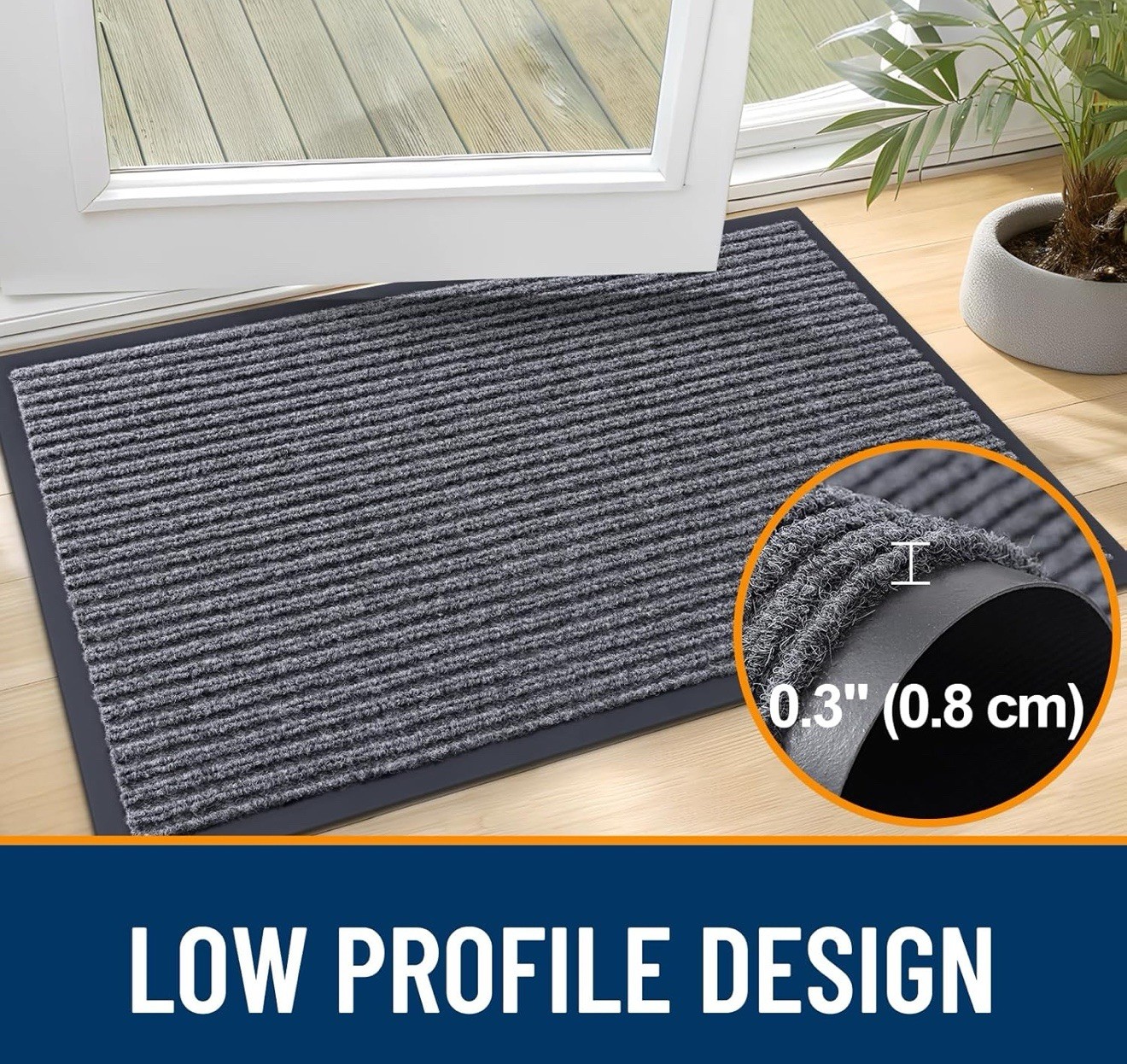 Indoor Outdoor Door Mat – Heavy Duty Waterproof Front Entrance Rug