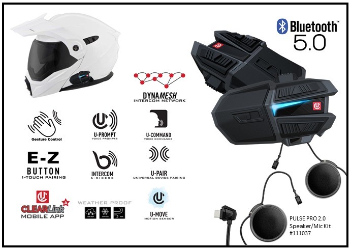 UCLEAR Motion 6 Dual Bluetooth Communicator System 180509